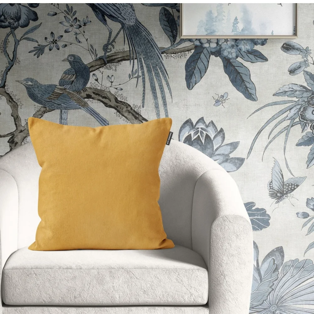 Housse de coussin Wowen en velours, Textile pour la maison, 450x450mm, carré, décoratif, couleur unie, or, 2021 unisexe