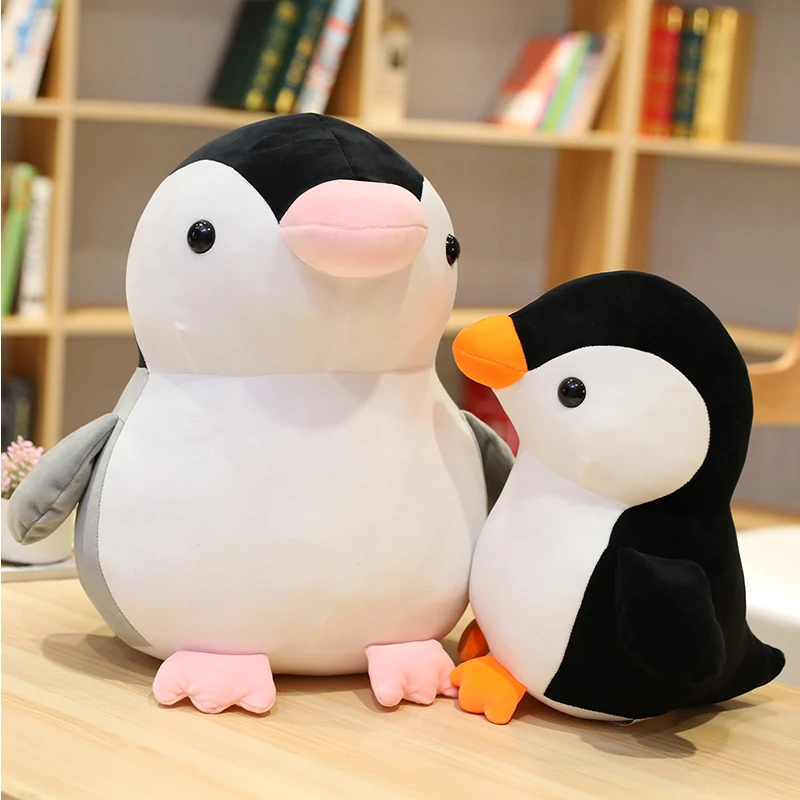 Lovely Cartoon Fat Penguin Couple Plush Toys Cute Christmas Birthday Festival Gift Soft Stuffed Animal Doll Toy For Children