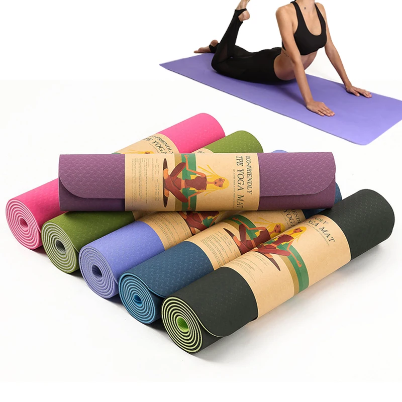 

1830*610*6mm TPE Yoga Mat High Quality Tasteless Pilates Mat Suitable Beginners Fitness Sport Antislip Carpet Gymnastic Mats