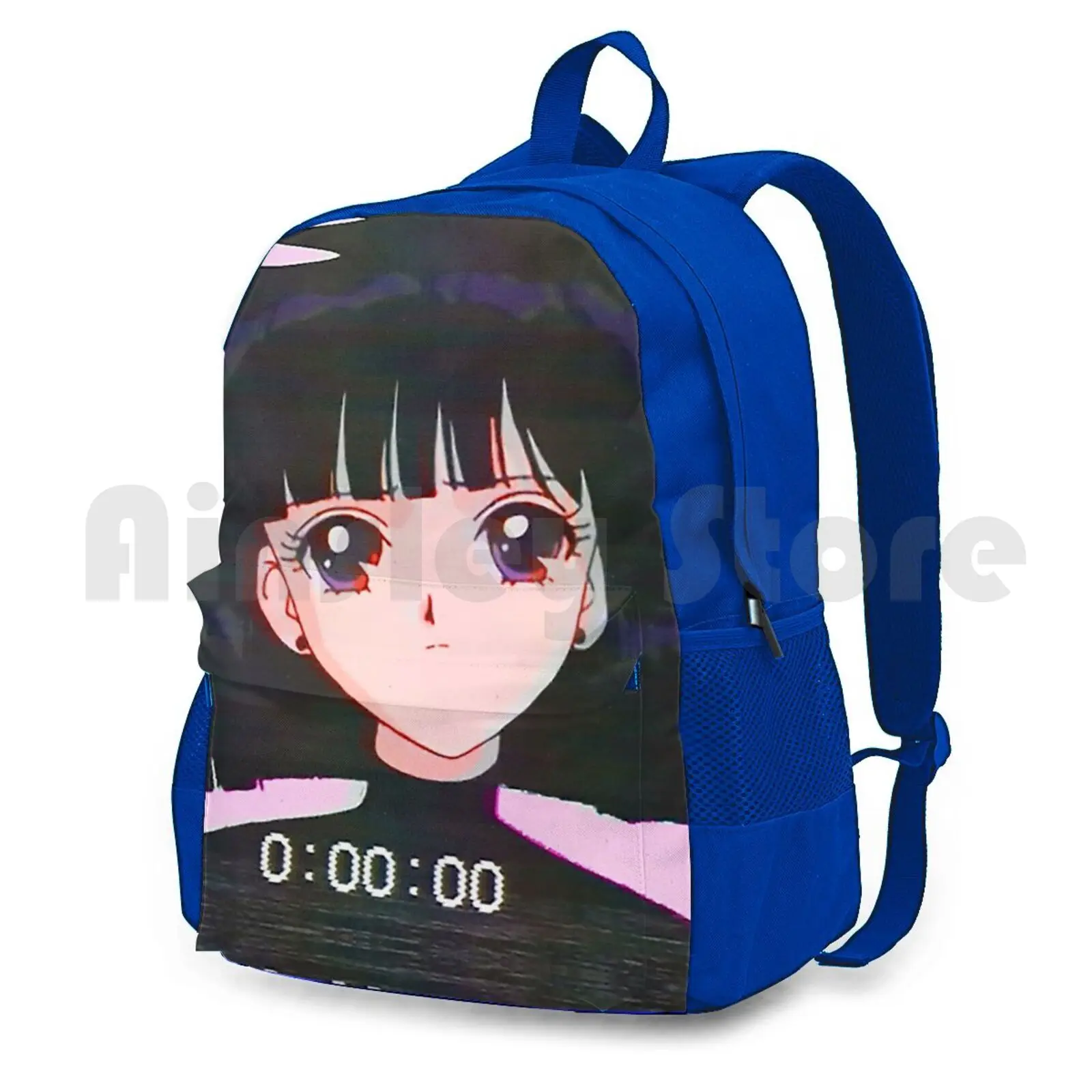 Sailor Saturn Vaporwave Outdoor Hiking Backpack Riding Climbing Sports Bag Sailor Saturn Sailor Moon Sailor Saturn 80S 90S