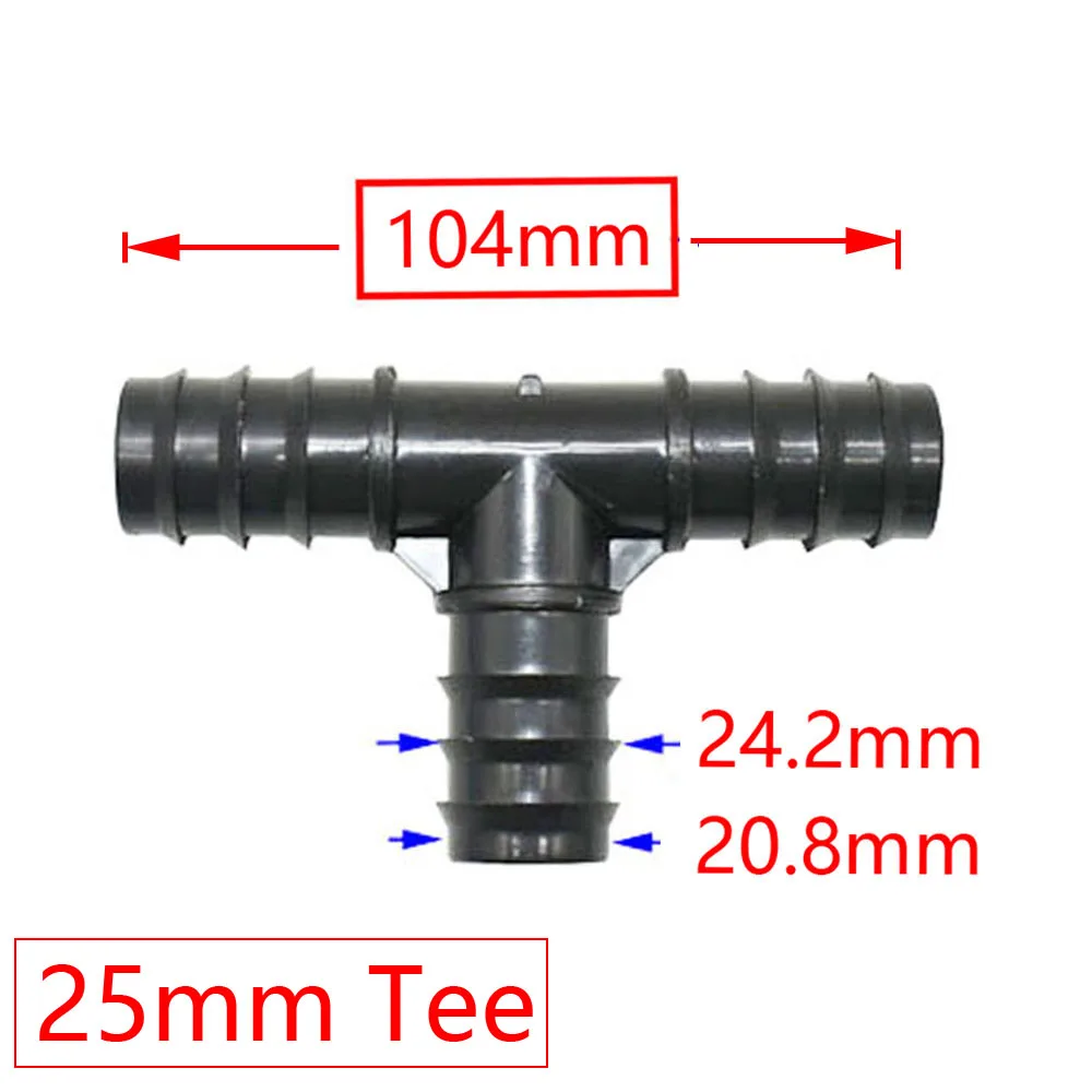 16mm 20mm 25mm nawadnianie ogrodu złącze kolczaste Tee kolanko wtyk końcowy rura Pe łącznik z mikrootworami Adapter do ogrodu