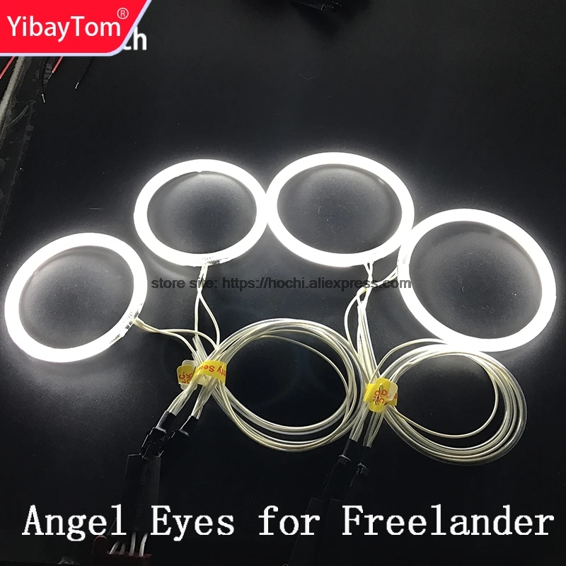 Отличный комплект YibayTom CCFL с ангельскими глазами, ультраяркое освещение фар для Land Rover Freelander 2 L359 2007 - 2012