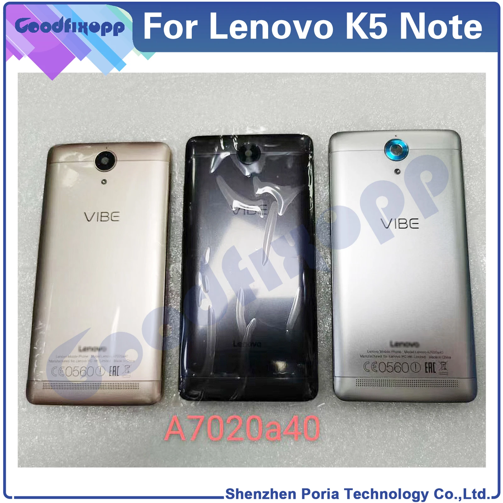 

Задняя крышка батарейного отсека для Lenovo K5 Note, корпус для Lenovo K5note A7020a48 K52e78 A7020a40, задняя крышка, запасные части