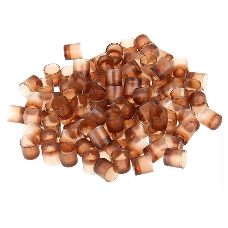 1000 Pieces Nicot Queen Cell Cups, Brown Color Queen Cell Cups for Queen Breeding, Beekeeping Queen Rearing Cups