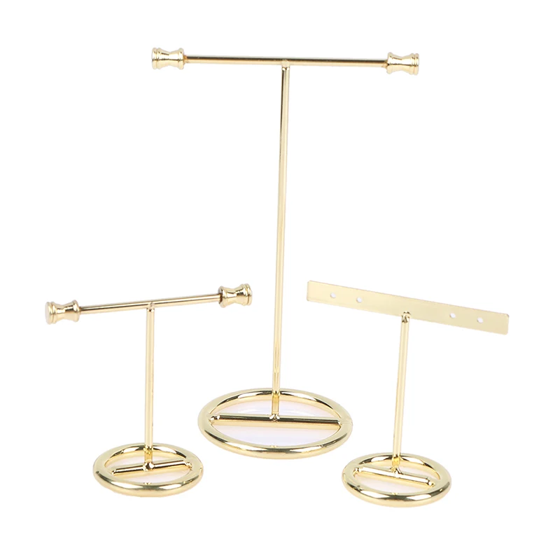 Ohrringe Display Stand Gold Ohrringe Display Rack T-Form Ohrringe Schaufenster Goldene