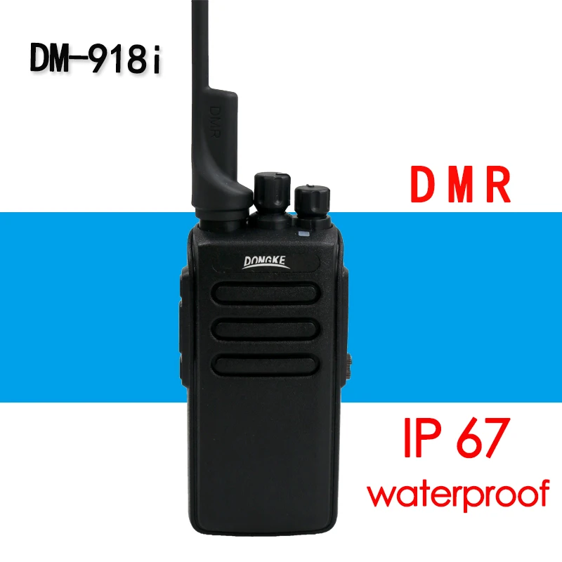 DONGKE DM-918i Digital walkie talkie tier 2 tier II Dual time slot DMR digital & Analog repeater mode  Ham Portable Radio