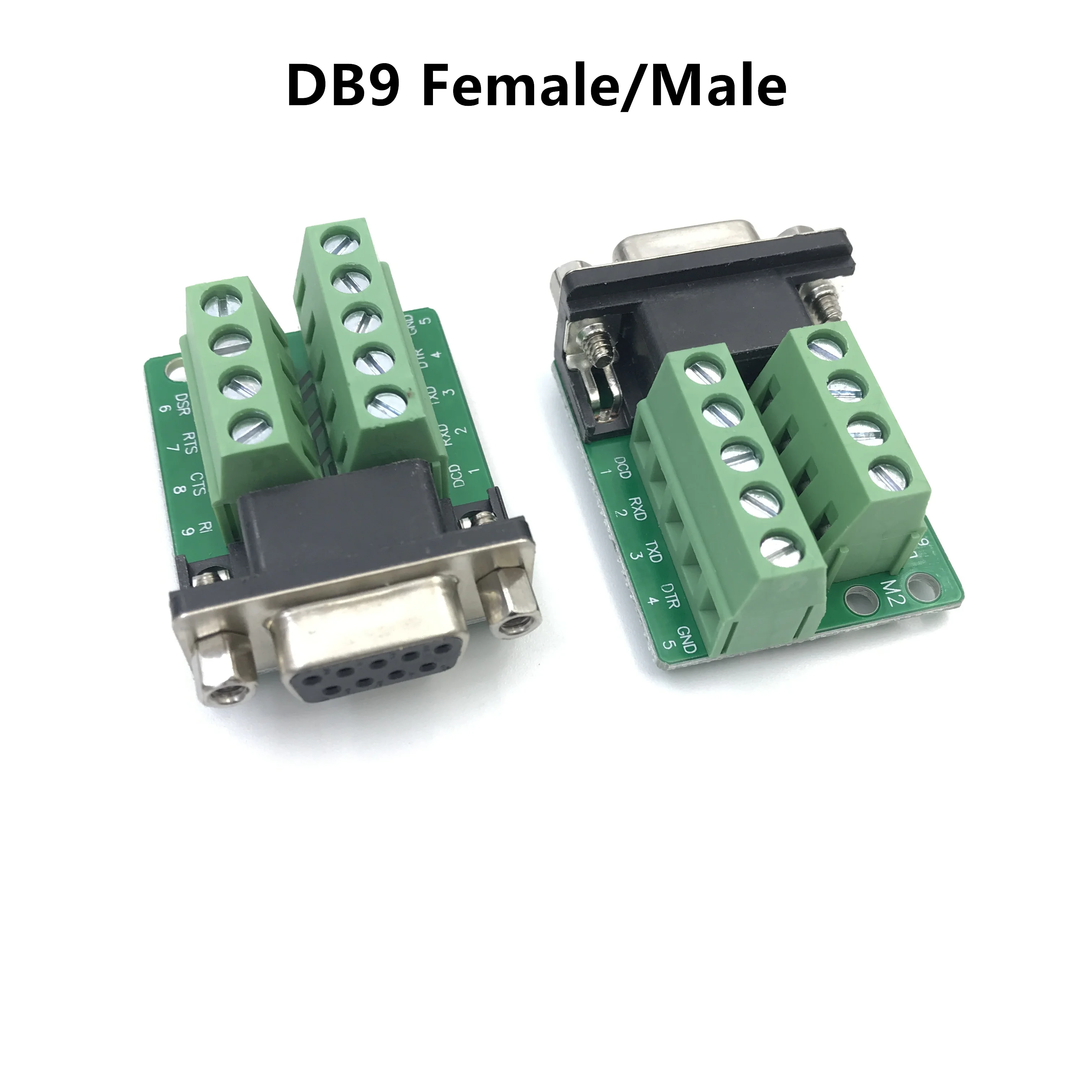 Adaptador hembra macho DB9, módulo de Terminal de señales RS232, conector Serial a Terminal DB9