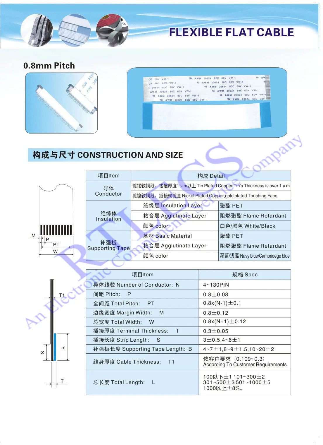 1 Stück FPC FFC Seitlicher Fänger Abgeschirmtes Flexibles Flachkabel 68 PIN 0,5 mm Abstand 150 mm Länge Gleiche Kontaktseite Typ A FH41 FH48 – Detail 8