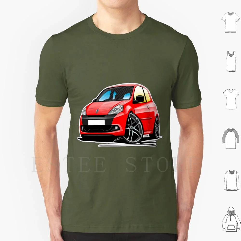 Clio Clio 200 Red T Shirt Cotton Men DIY Print Kangoo Koleos Captur Sandero Master Espace Fluence Kwid Car Logan Clio 2019