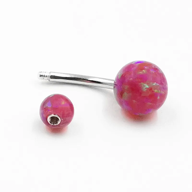 925 sterling silver Belly Button Rings Opal Navel Piercing Sexy Piercing Body Jewelry for women gift