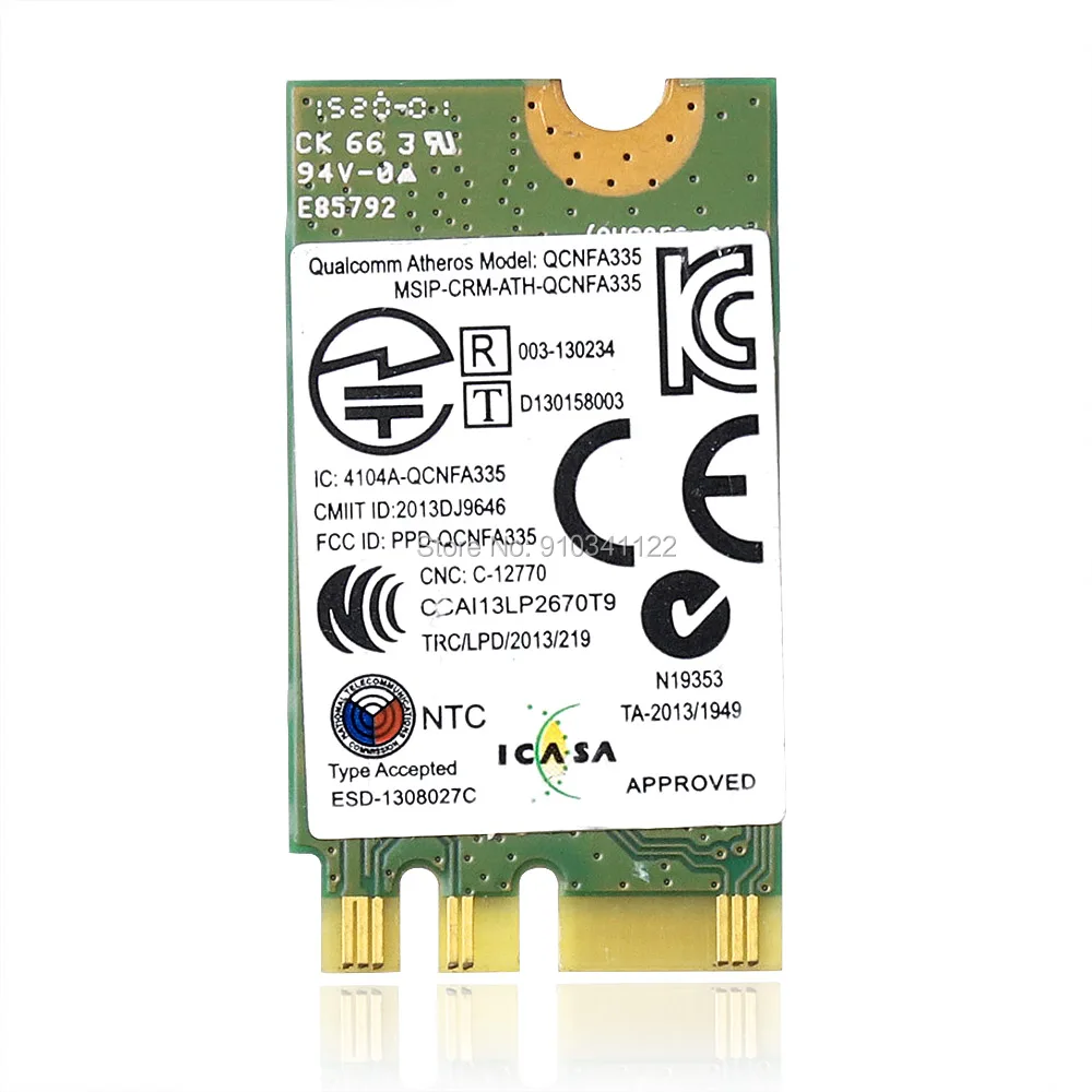 DW1707 VRC88 Qualcomm Atheros QCNFA335 Wireless bluetooth WIFI WLAN CARD For Dell Wireless 1707 Wi-Fi + Bluetooth