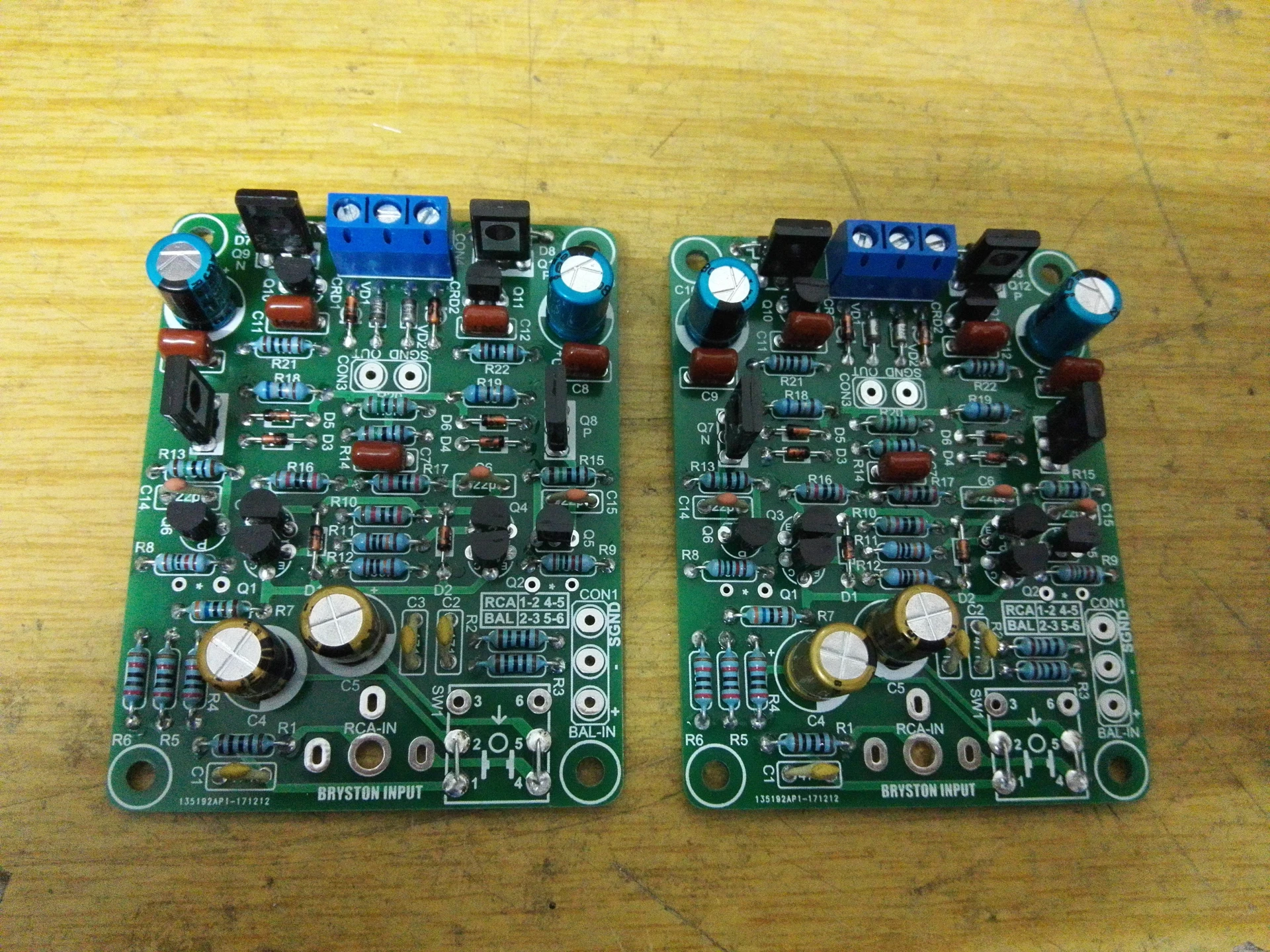 RCA and BAL input boards suitable for BRYSTON 3B 4B 28B, two boards are required for dual-channel