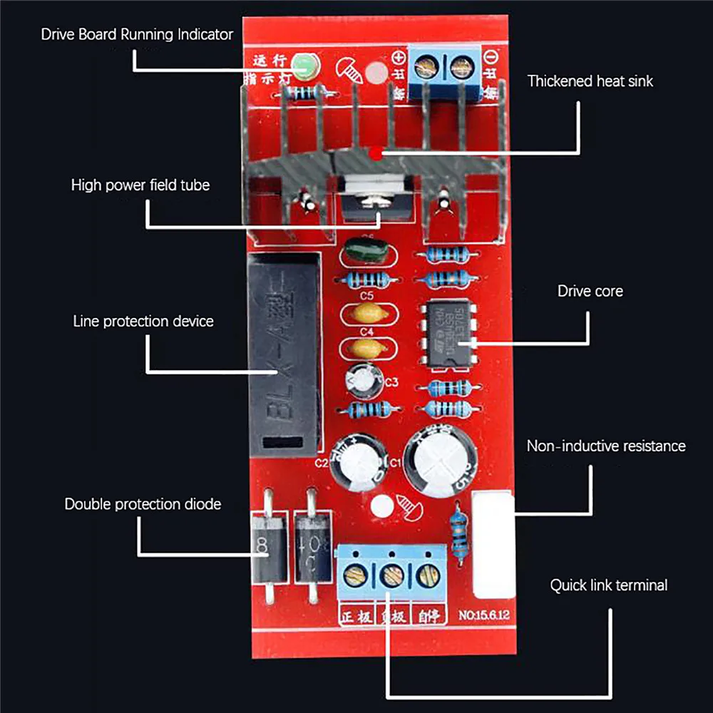 30000V Driver Board High Voltage Packet High Power Inverter 12V Laser Packet Electrostatic Generator