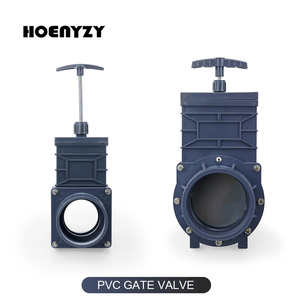 UPVC Knife Gate Valve DN32/DN40/DN50/DN65/DN80/DN100 Plastic Water Sewage Drain Valve