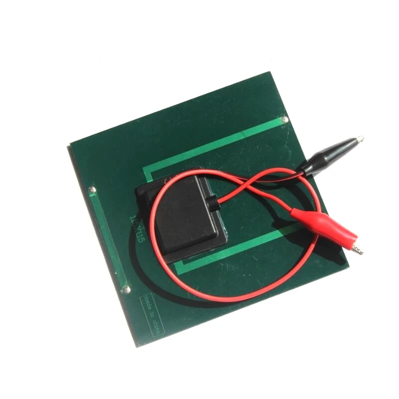 6V Mini Solar Panels with Alligator Clip 2W Monocrystalline Square Solar Cell DIY Small Solar Projects 115*115MM