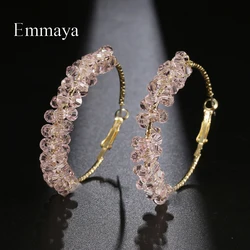 Emmaya Cute Wedding Party Noble Pink Decoration Earring For Female Charming Jewelry Annivesary Gift Fashion Jewelry