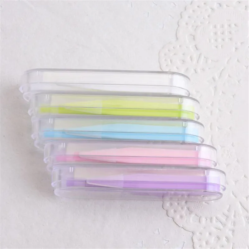 5 مجموعة جديدة من ملاقط العدسات اللاصقة متعددة الألوان وعصا الشفط لأداة المشابك الخاصة ومزيل إدخال العدسات اللاصقة