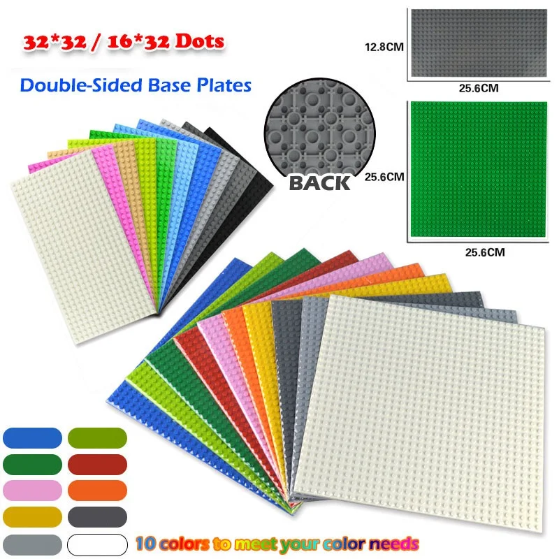 Classic Base Plates 32*32 16*32 Dots Double Sided Baseplates DIY Building Bricks Blocks Accessories Kids Toys