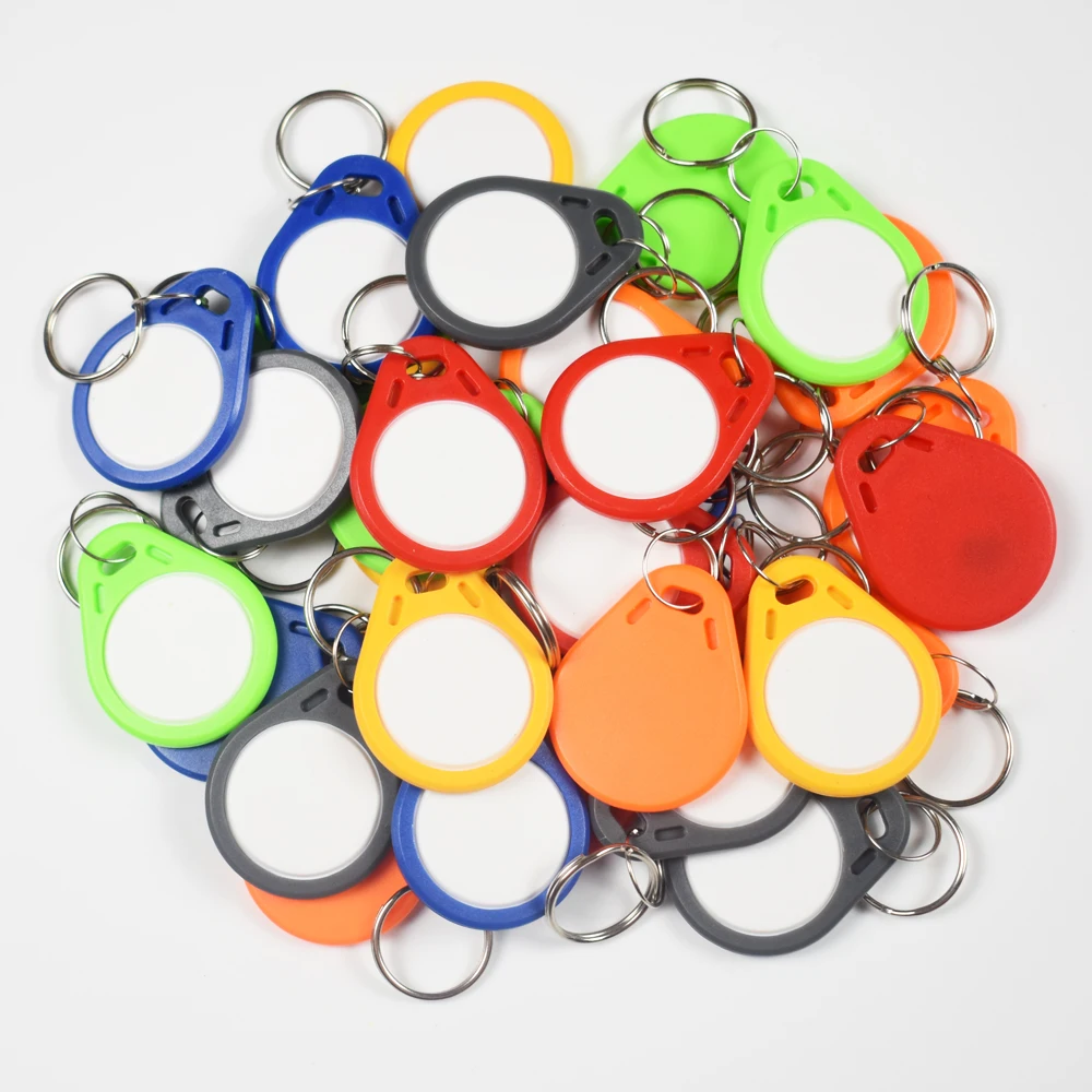 

1000Pcs/Lot EM4305 T5577 125khz Copy Rewritable Writable Rewrite keyfobs RFID Tag Key Ring Card Proximity Token Badge Duplicate