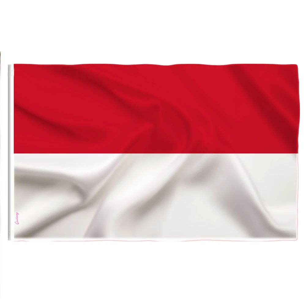 Wave 90X150cm MCO MC The Principality of Monaco Flag Monaco Banner