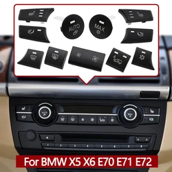 Prada-Capuchons de bouton de commande de ventilation, climatisation, AC, interrupteur automatique, BMW X5, X6, E70, E71, E72, 2007-2014, 64119310445