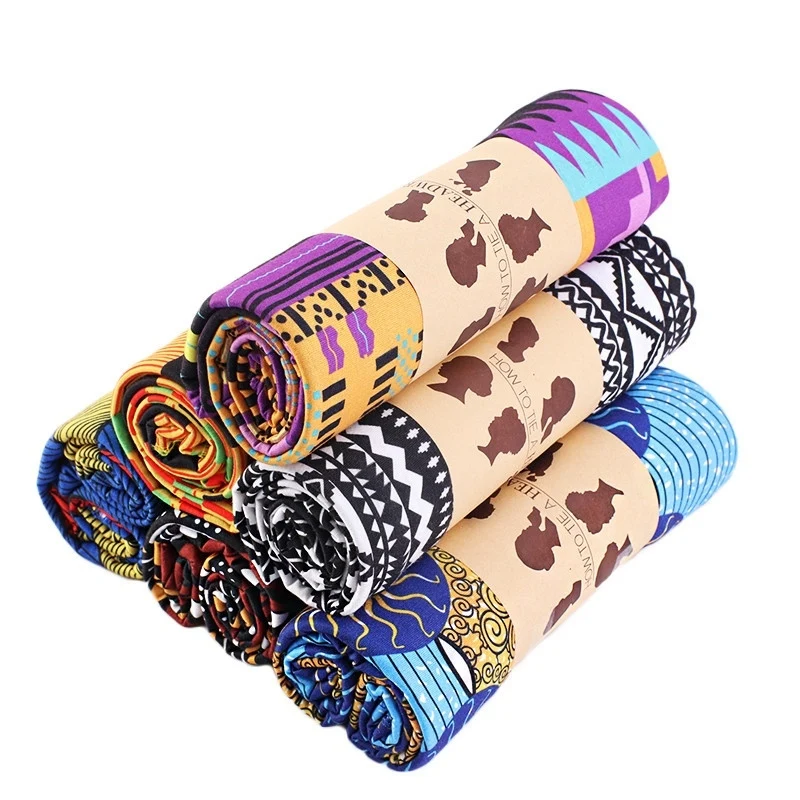 

New Women's Long Scarf African Printed Muslim Hijab Head Scarves Extra Long Tail Head Wrapped Turban Headscarf 170*80 cm Stretch