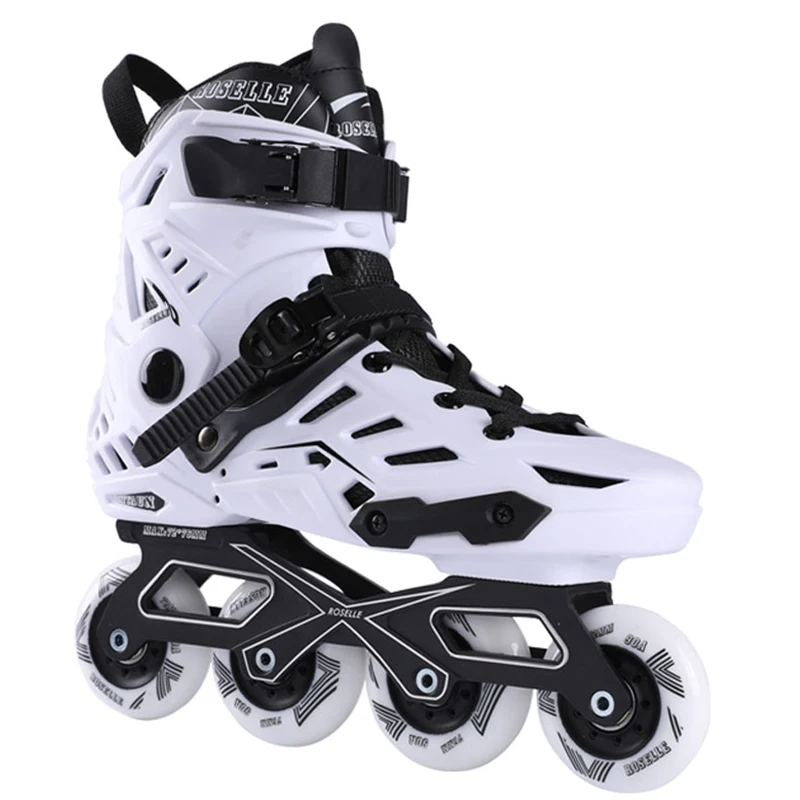 Dames Heren Fitness Inline Skates met aluminium frames Rockered PU-wielen Rolschaatsschoenen