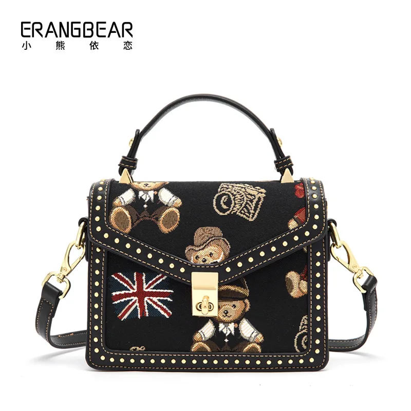 Go with cartoon bear cute envelope bag cross body bag women shoulder bag go with fashion handbag small square bag