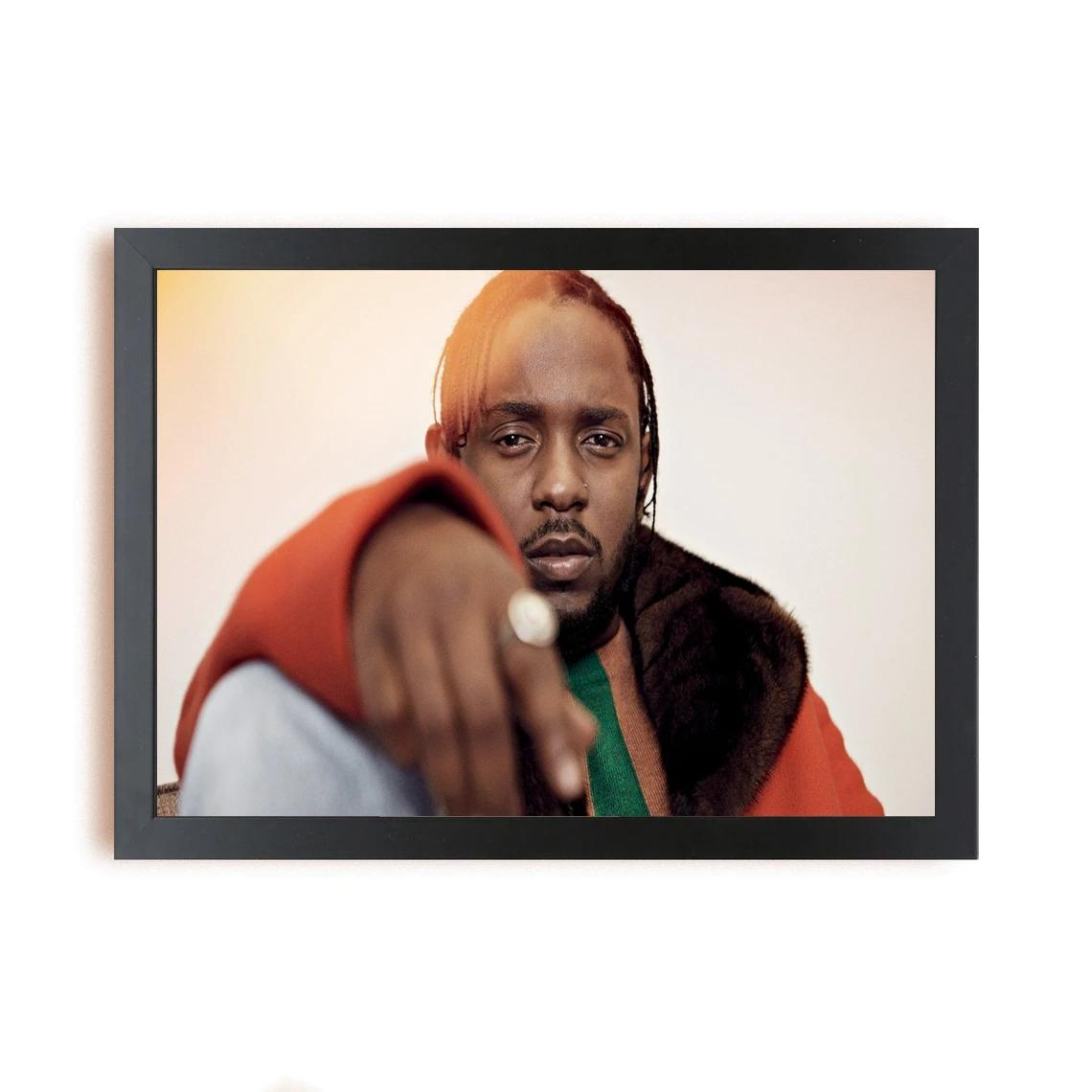 Kendrick Lamar Poster Print Music Singer Star Rapper Photo Music Album Cover Canvas Poster Home Decor Wall Painting (No Frame)