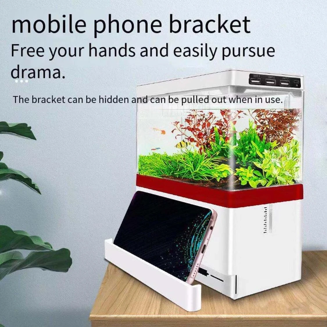 

Desktop small mini aquarium entertainment, multi-function circulating filter, no water change, bucket fish tank, aquarium access