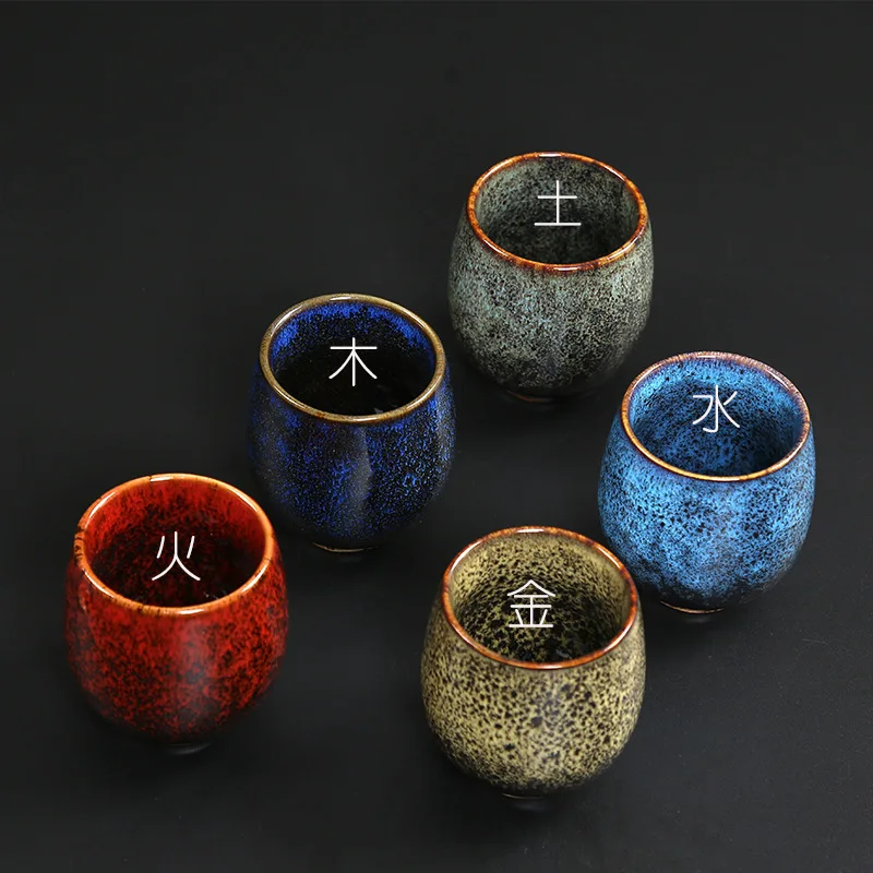 LingAo Kiln Glaze Ceramic Tea Set, Tianmu Jian Cup, Single Cup, Wholesale