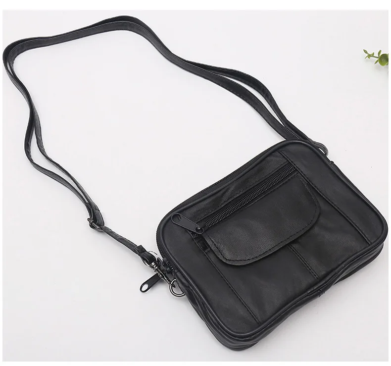 Genuine Leather Bag Women's Fashion Handbag Simple European and American Bag Foreign Trade Sheepskin Bag Shoulder Bag 3054