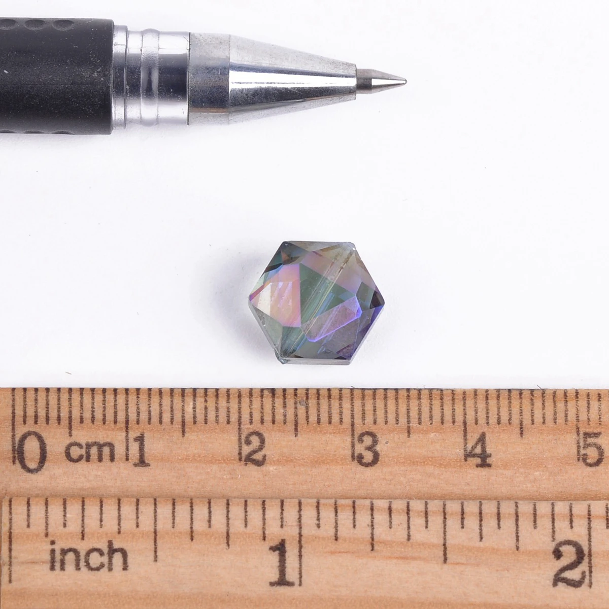 12mm 16mm 20mm 22mm Loose Hexagon Faceted Crystal Glass Crafts Beads For Jewelry Making DIY