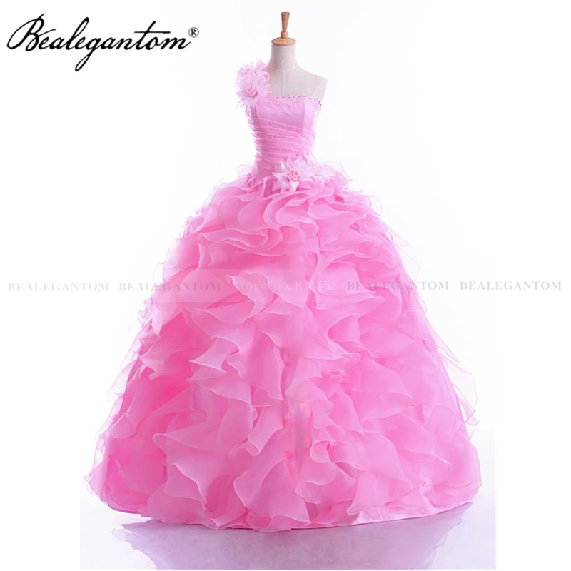 Bealegantom Bola Gaun Vestidos De 15 Bunga Quinceanera Gaun Manis 16 Debutante Masquerade Prom Gaun QD1300