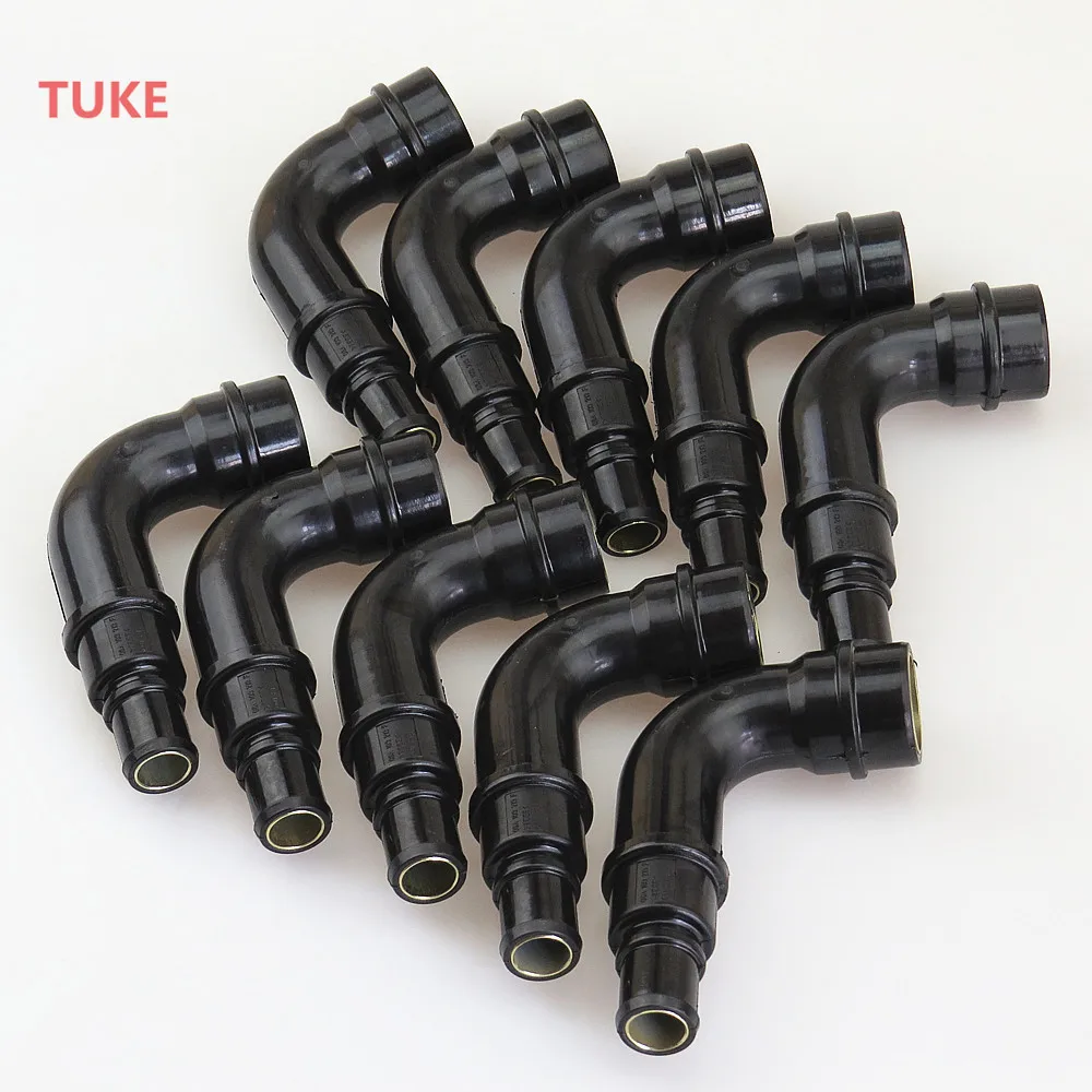 RWSYPL 10 Pcs 1.8T Crankcase Breather Vacuum Vent Hose For Golf 4 MK4 Polo Bora Passat B5 Seat Leon Octavia 06A 103 213 F