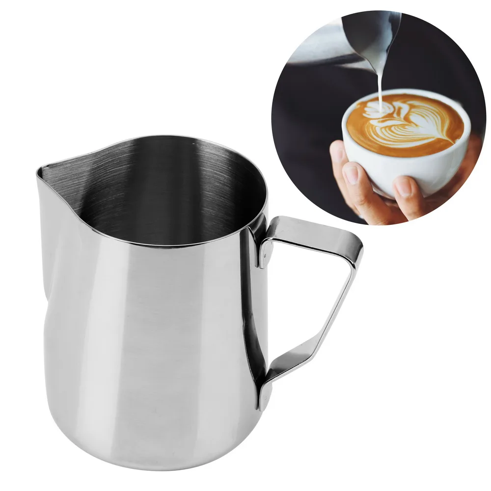 

Stainless Steel Milk frothing Jug Espresso Barista Craft Coffee Latte Coffee Pitcher Milk Frothing Jug Pitcher Pull Flower Cup