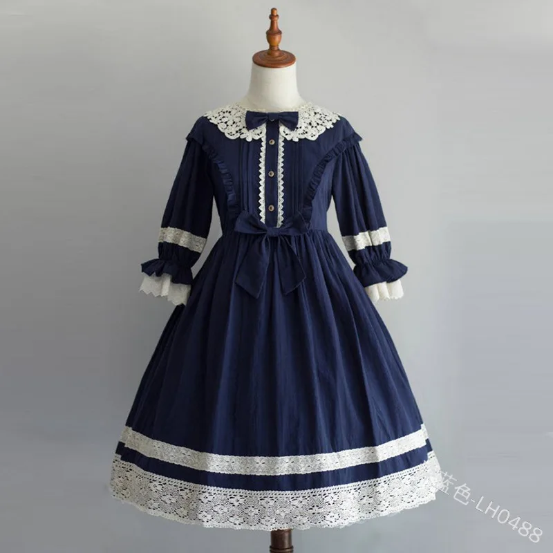 Donne Abito di Pizzo Gothic Lolita Ragazza Cosplay Costumi Vintage Palace Abiti Da Principessa Rinascimentale Delle Signore