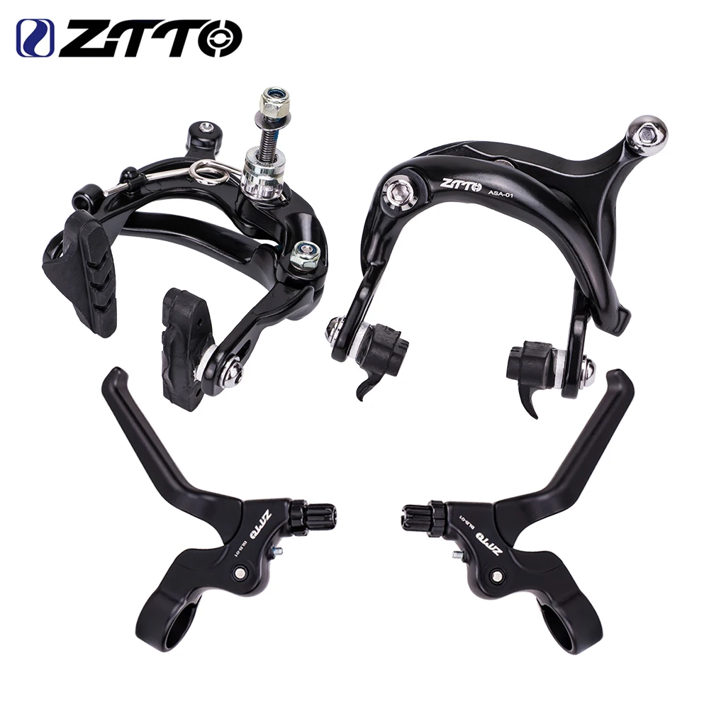 ZTTO 自転車ブレーキキャリパーブレーキレバーセットライン牽引