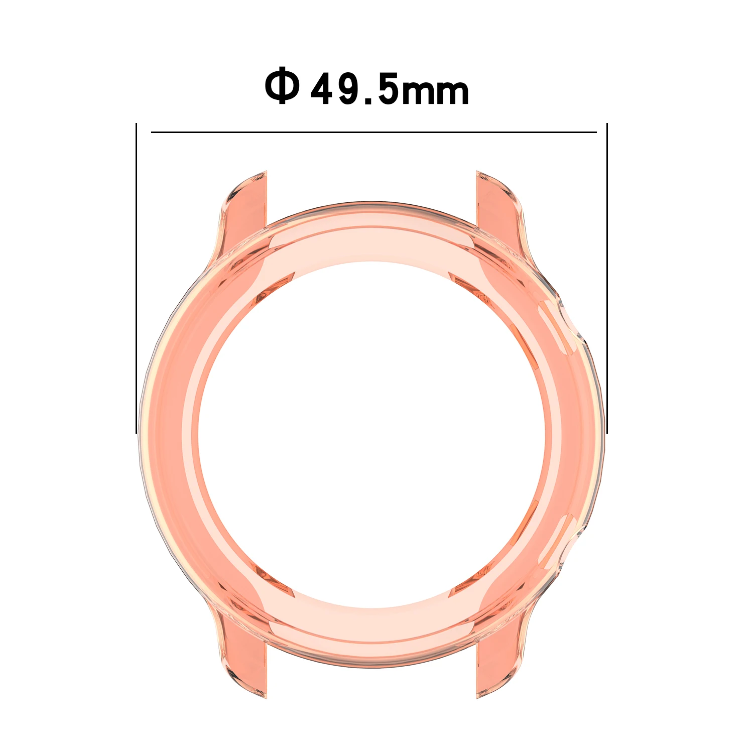 Capa TPU Para Huami Amazfit GTR 42mm / 47mm Smartwatch Capa Protetora Resistente a Riscos Transparente Shell Pulseira Acessórios