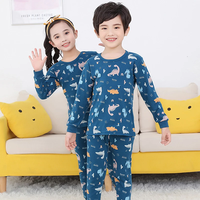 kids clothes underwear set winter clothes for kids boy Cartoon  kids clothes girl clothes winter pajamas forgirlsSpring & Autumn