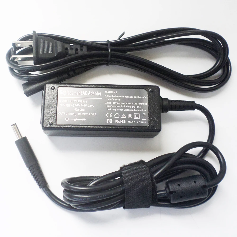 19.5V 2.31A Power Supply Cord Battery Charger For Dell Inspiron 11 3158 3162 3164 DA45NM140 70VTC 070VTC 45W Notebook AC Adapter