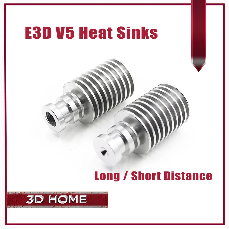 

5Pcs E3D V5 Extruder Radiator For J-head Remote All-Metal Long / Short Distance Heat Sink For 1.75mm 3mm Feeding For 3D Printer