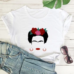 T-shirt femme graphique concepisme, haut vintage coloré A Besos chef-d 'œuvre /h a Veces No