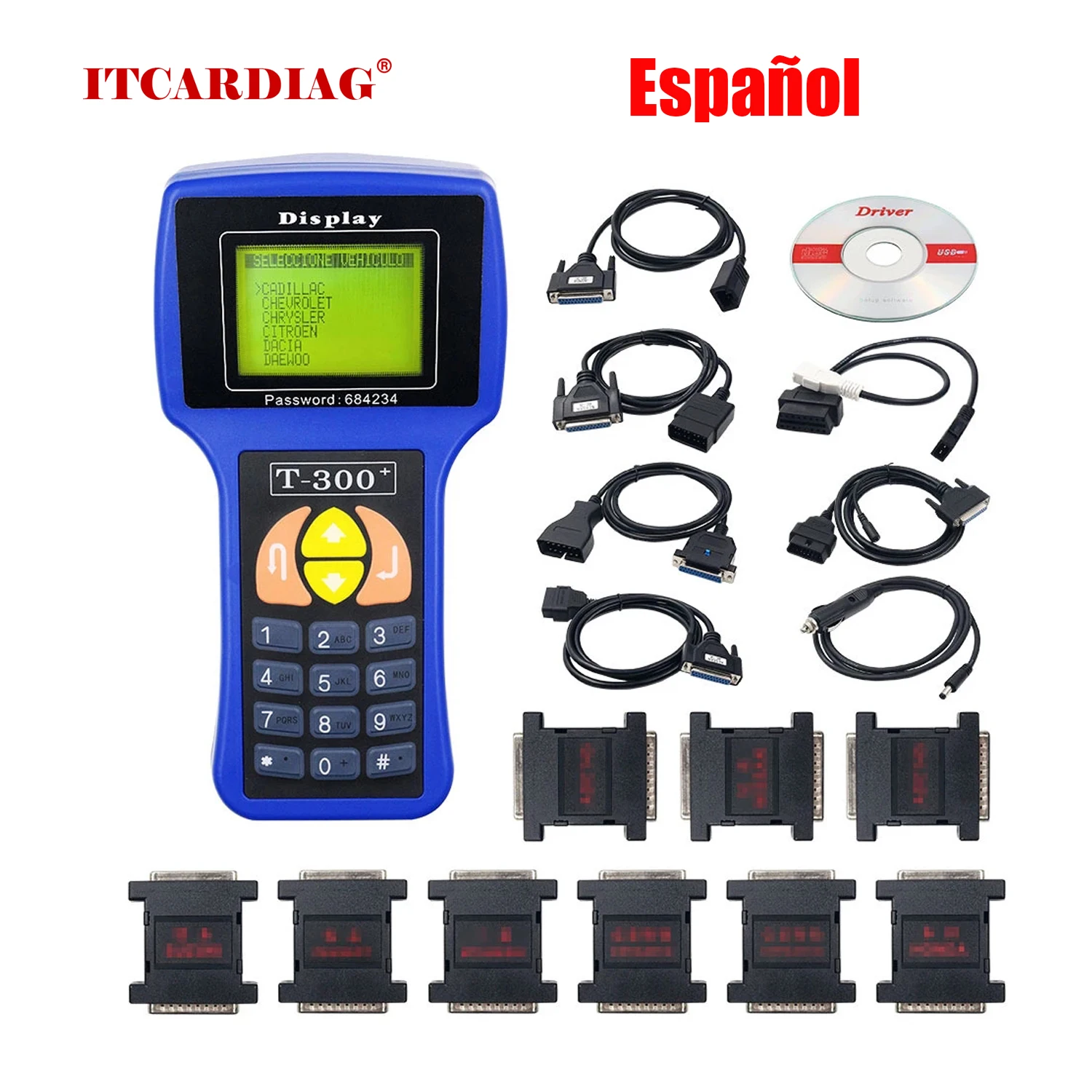 

T300 Auto Car Key Programmer T-code T code v17.8 OBDII OBD2 Multi Vehicle Diagnostic Tool T300+ Car Key Maker KEY Code Programme