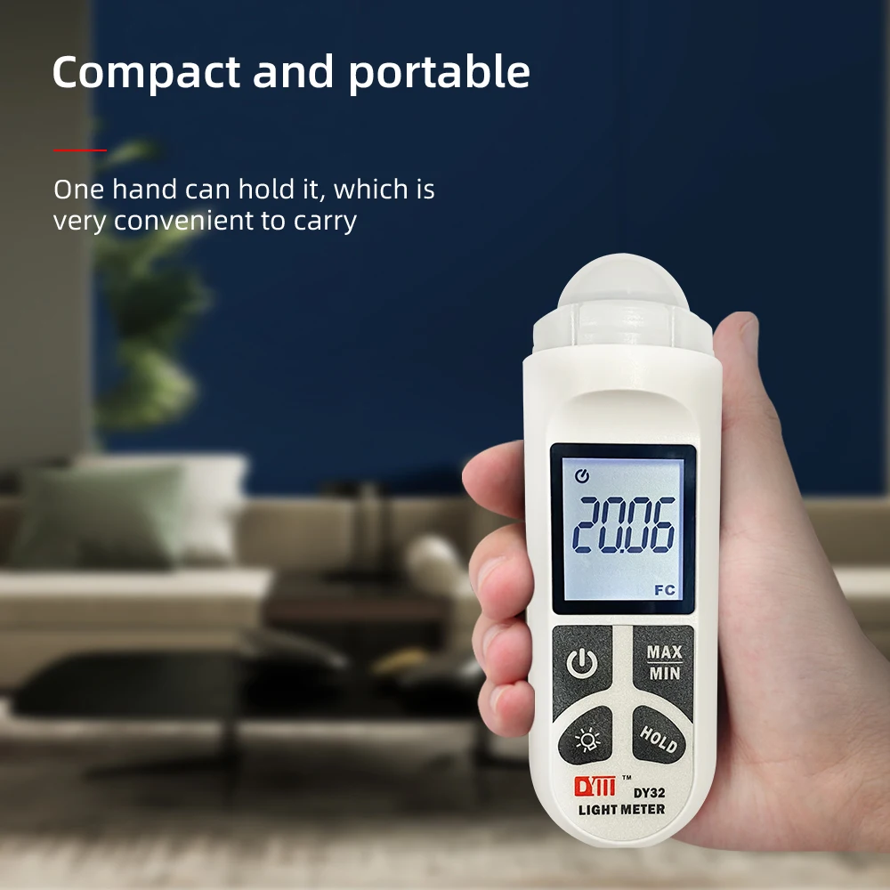 200,000 LUX Light Meter Photography Digital Luxmeter Integrated Illuminometer Lux/Fc Photometer Enviromental Tester Photometer