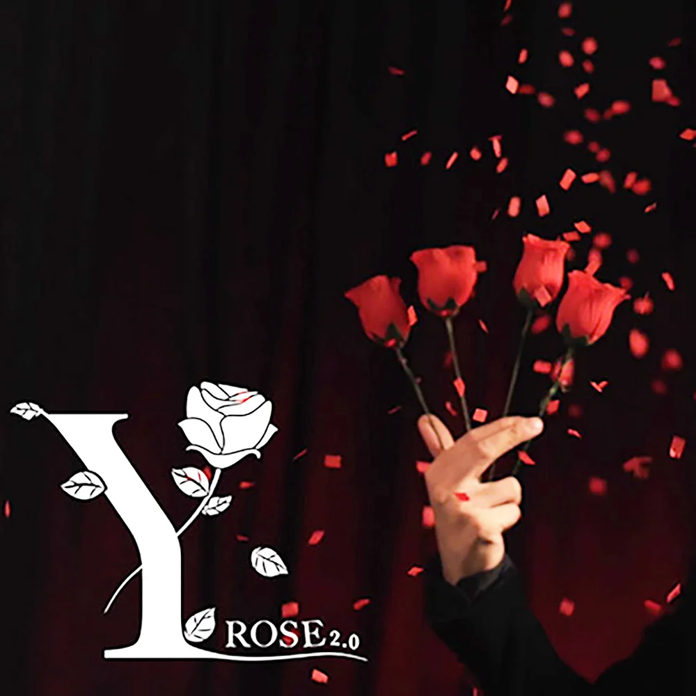 Y-Rose 2.0 Magic Tricks Multiplying Rose One to Four Romantic Flower Appearing Magia Stage Wedding Illusion Comedy Mentalism