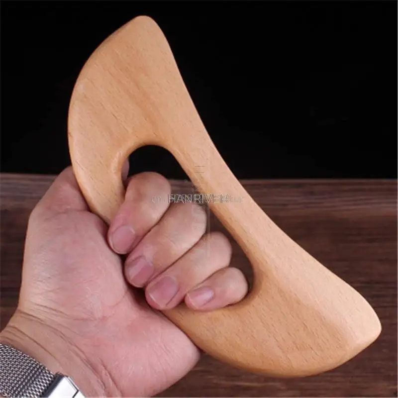 Wooden Guasha Muscle Fascia Scraper Massager Loosening Meridian Brain Tendon Leg Back Scraping Massage Body Health Care Tool