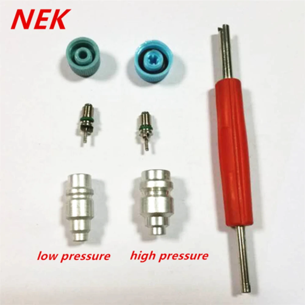 

Free Shipping,Automotive air conditioning high pressure valve 134A low pressure valve refrigerant filling gas mouth