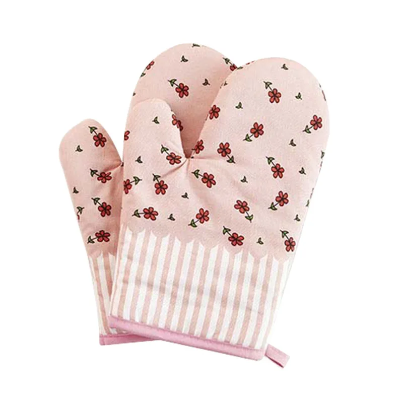 1 Pcs Cartoon Microwave Glove Potholder Gloves Mitts Kitchen Potholder mat for BBQ Insulation Gloves Hot Oven Mitts Baking