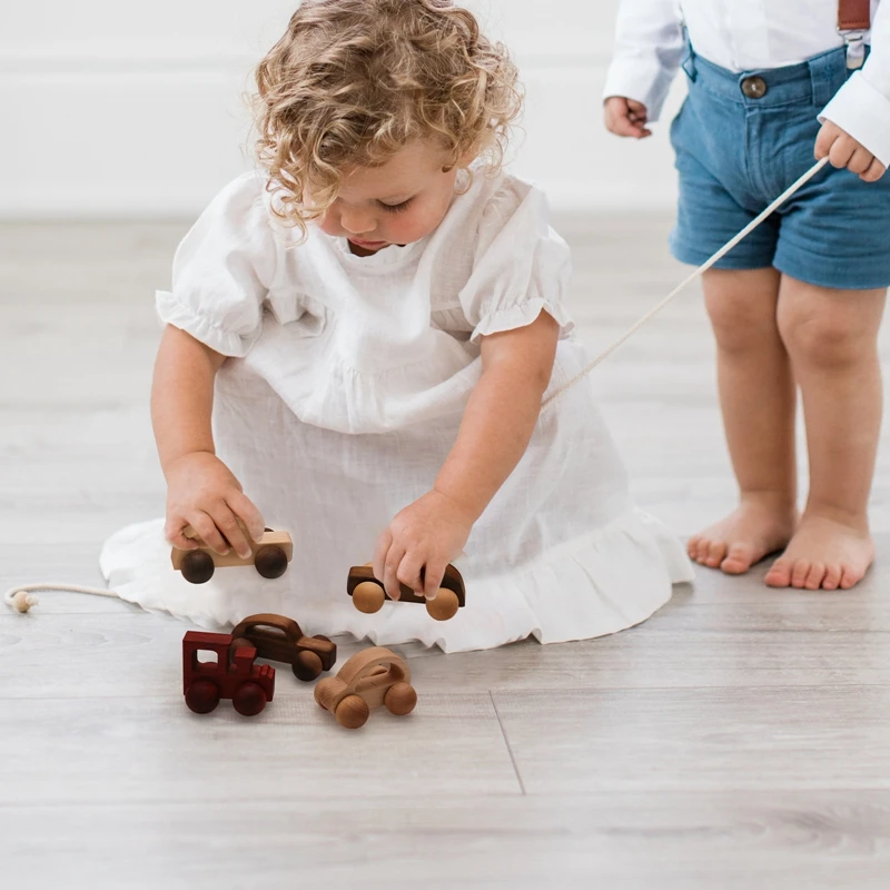 1Set Houten Speelgoed Beuken Houten Auto Blokken Educatief Montessori Speelgoed Baby Tandjes Pasgeboren Verjaardagscadeau Houten Speelgoed Baby Product